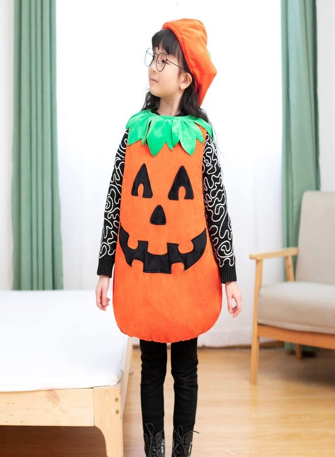 DearSun Halloween Pumpkin Costume, Kids Pumpkin Costume, High Class Soft Thick and Comfortable Plush Fabric (S Size 3-4yrs) - Image 4